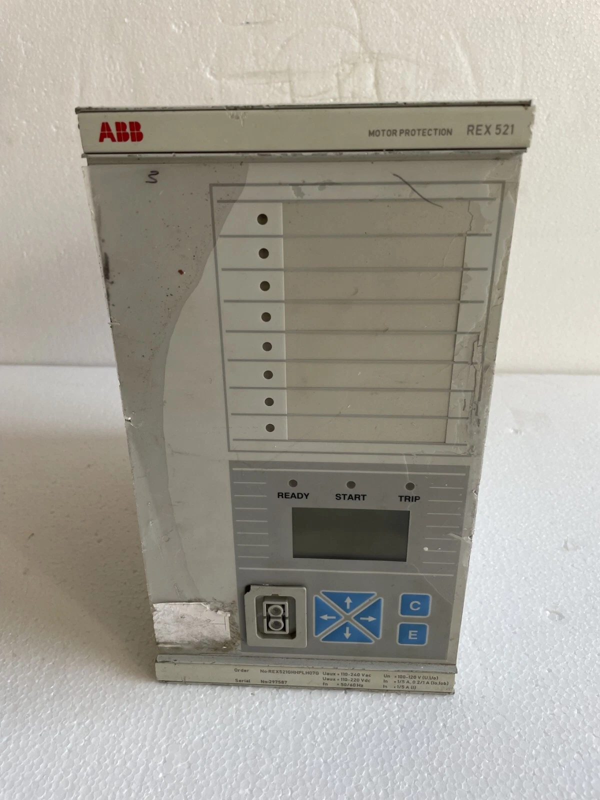 ABB rex521 / REX 521 REX521GHHPLH04G Motor Protection Relay